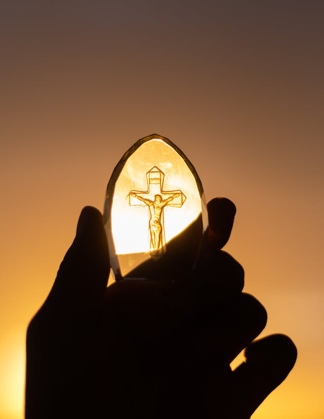 Christmas stained glass window